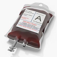 IV Blood Bag Type A Negative