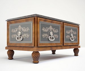 decorated cassone chest