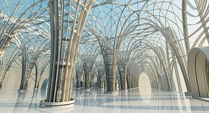 Futuristic Interior Scene