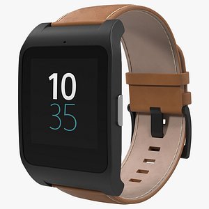 Sony SmartWatch 3 Leather Band 3D Model