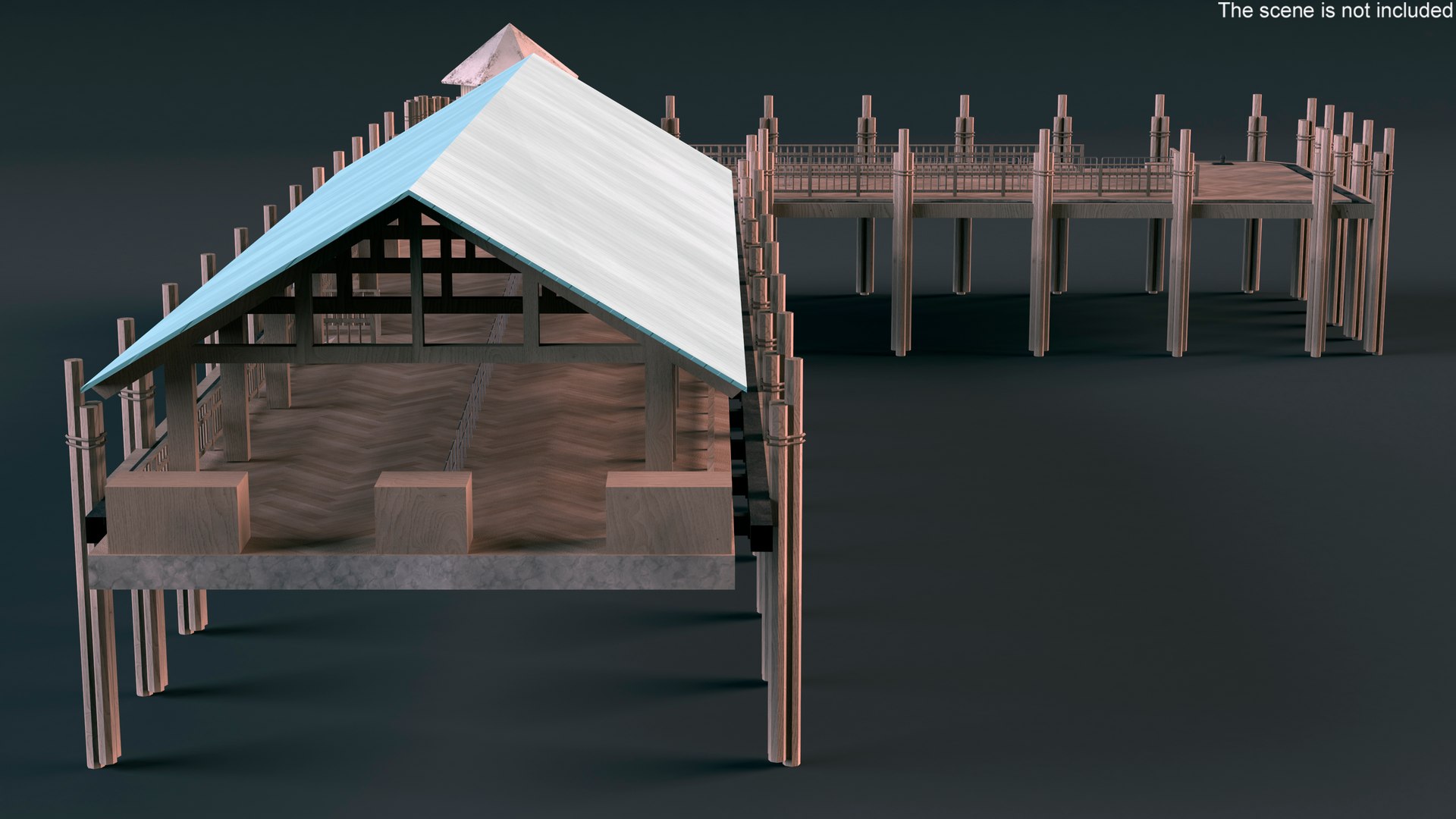 3D Ferry Pier Model - TurboSquid 2374658