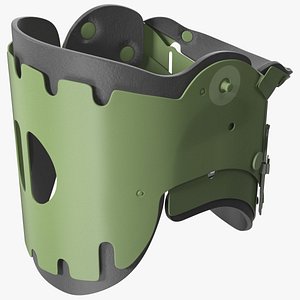 Military Green Extrication Collar 3D model