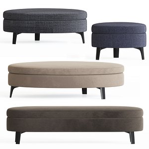 3D denny pouf minotti
