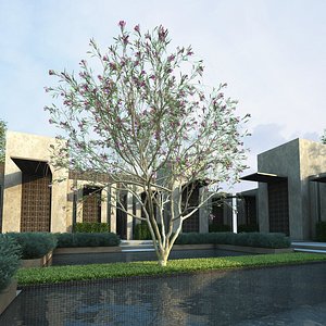 3D flower tree model