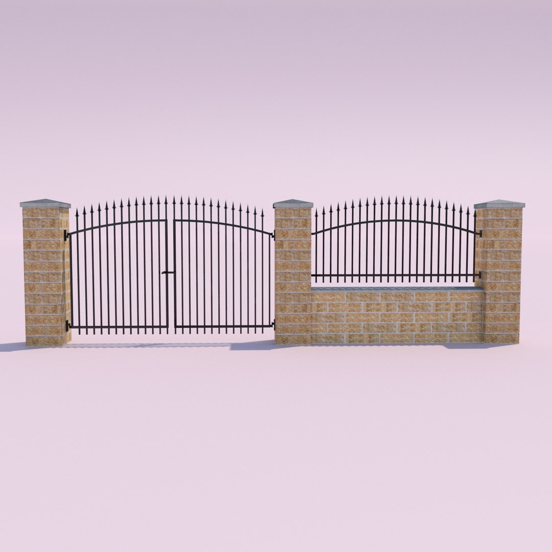 Ready Fence Gate 3d Model