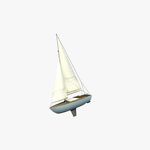 3D nordic folkboat sailboat