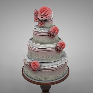 3D model wedding cake l129
