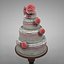 3D model wedding cake l129