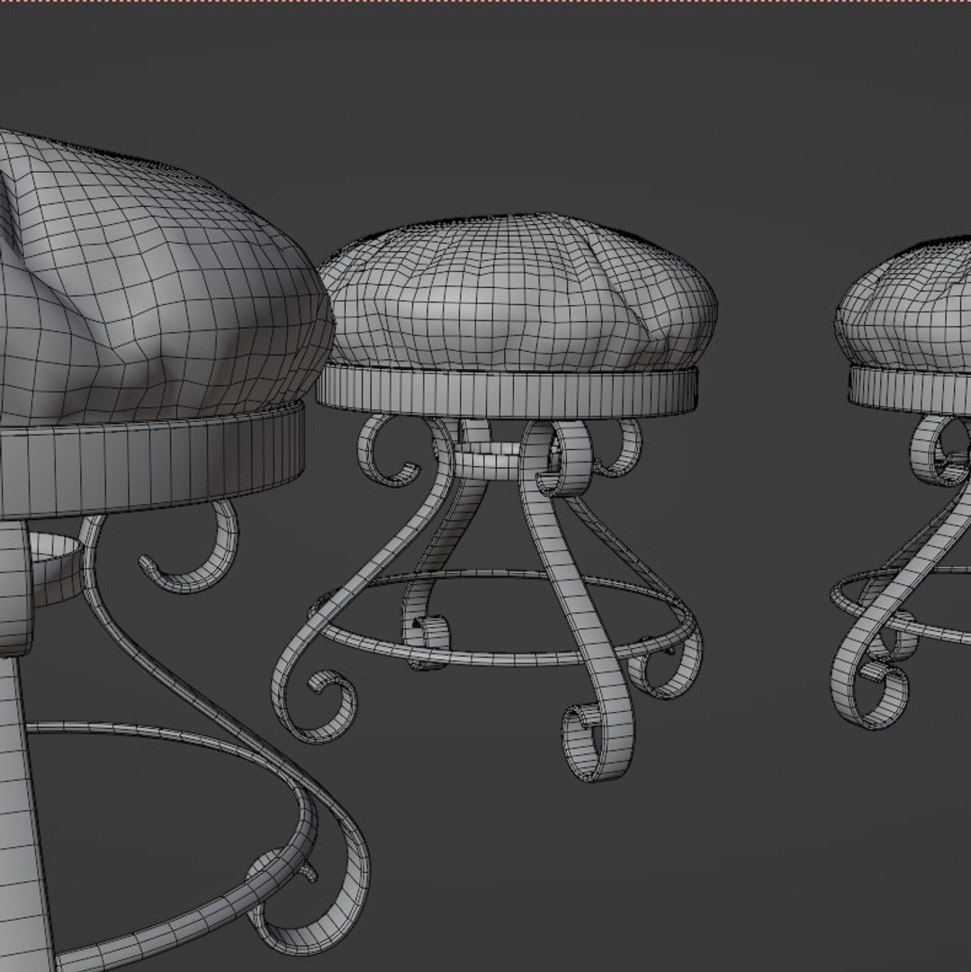 3D RoundStool Model - TurboSquid 2000980