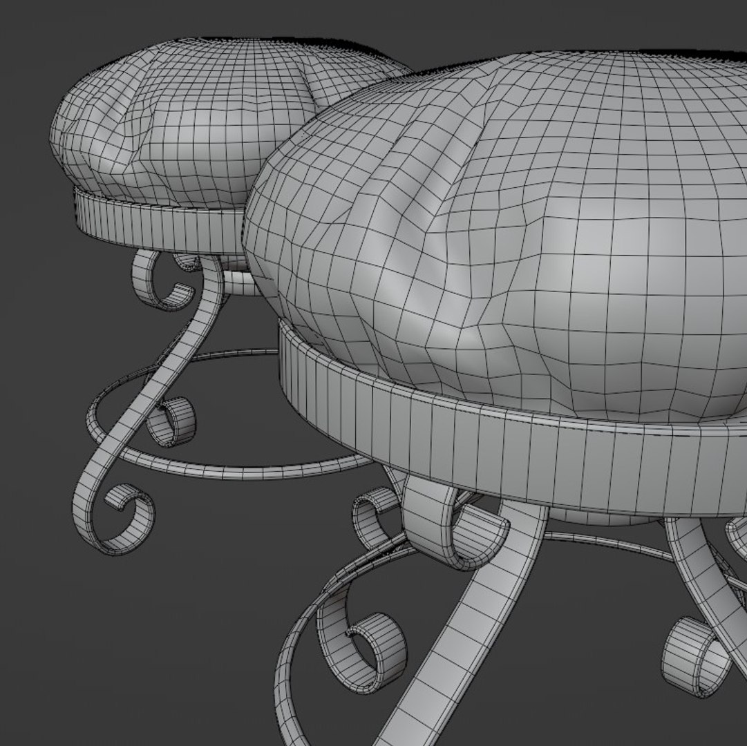 3D RoundStool Model - TurboSquid 2000980