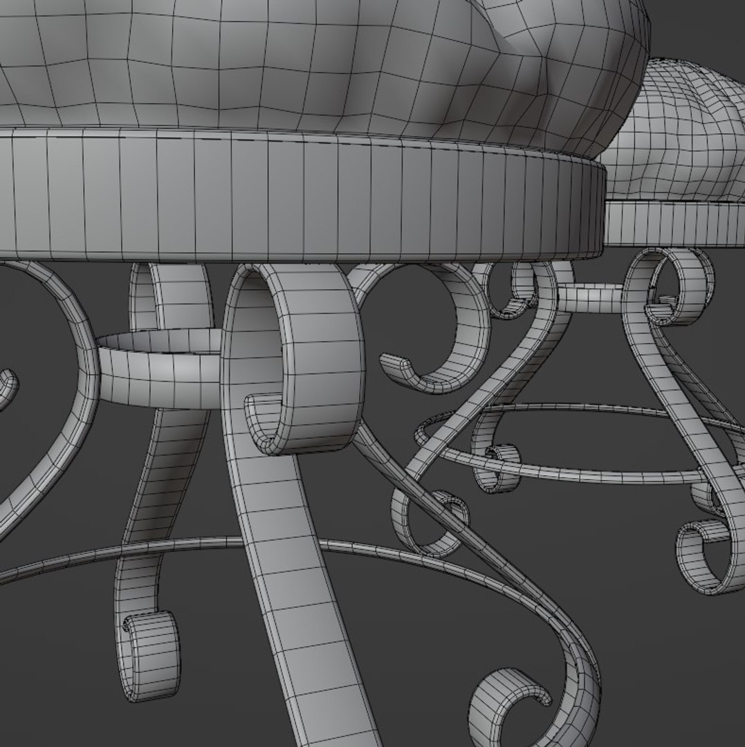 3D RoundStool Model - TurboSquid 2000980