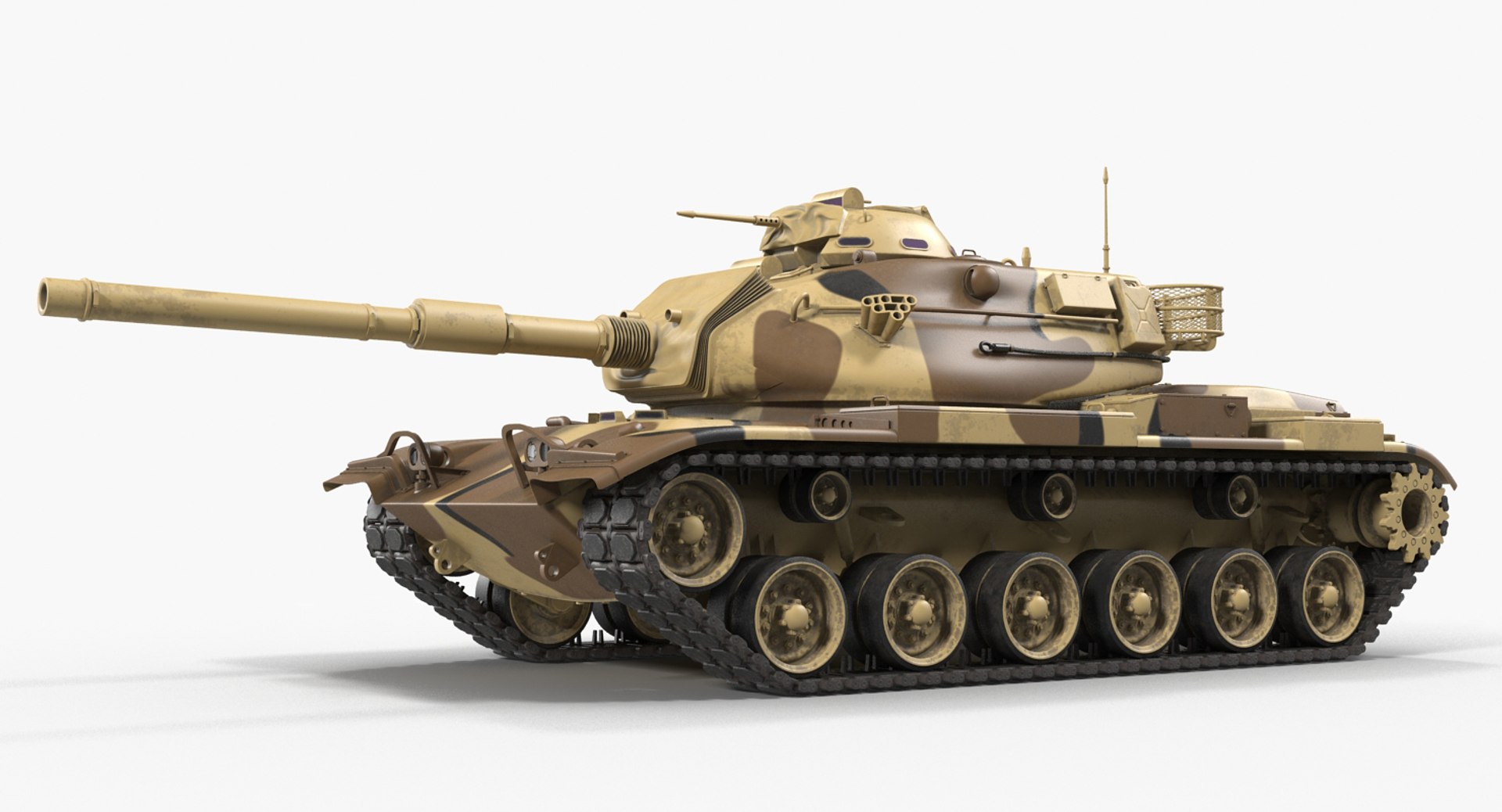 M60A3 Patton 3D model preview