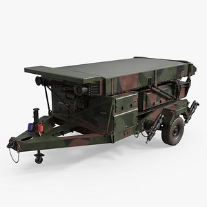 AN-TPS-80 Mobile Ground Air Radar System Rigged