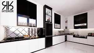 3D kitchen model