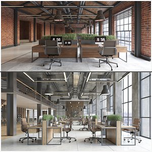 Industrial Office Interior Bundle