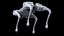Perro robot Unitree Go1 gris con rigging PBR