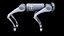 Perro robot Unitree Go1 gris con rigging PBR