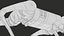 Perro robot Unitree Go1 gris con rigging PBR