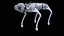 Perro robot Unitree Go1 gris con rigging PBR
