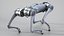 Perro robot Unitree Go1 gris con rigging PBR