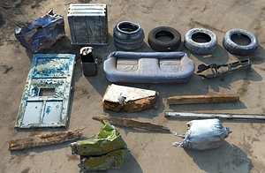 3D model Canister Garbage Pack