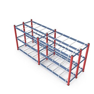 industrial shelf 3D model