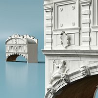 Classic Archway Facade Bridge of Sighs