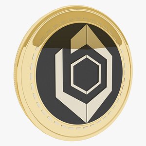 3D model Bionic Crypto Cryptocurrency Gold Coin
