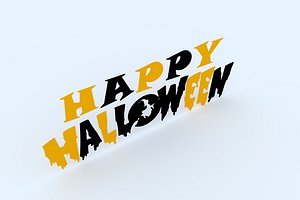 3D happy hallowen 1 model