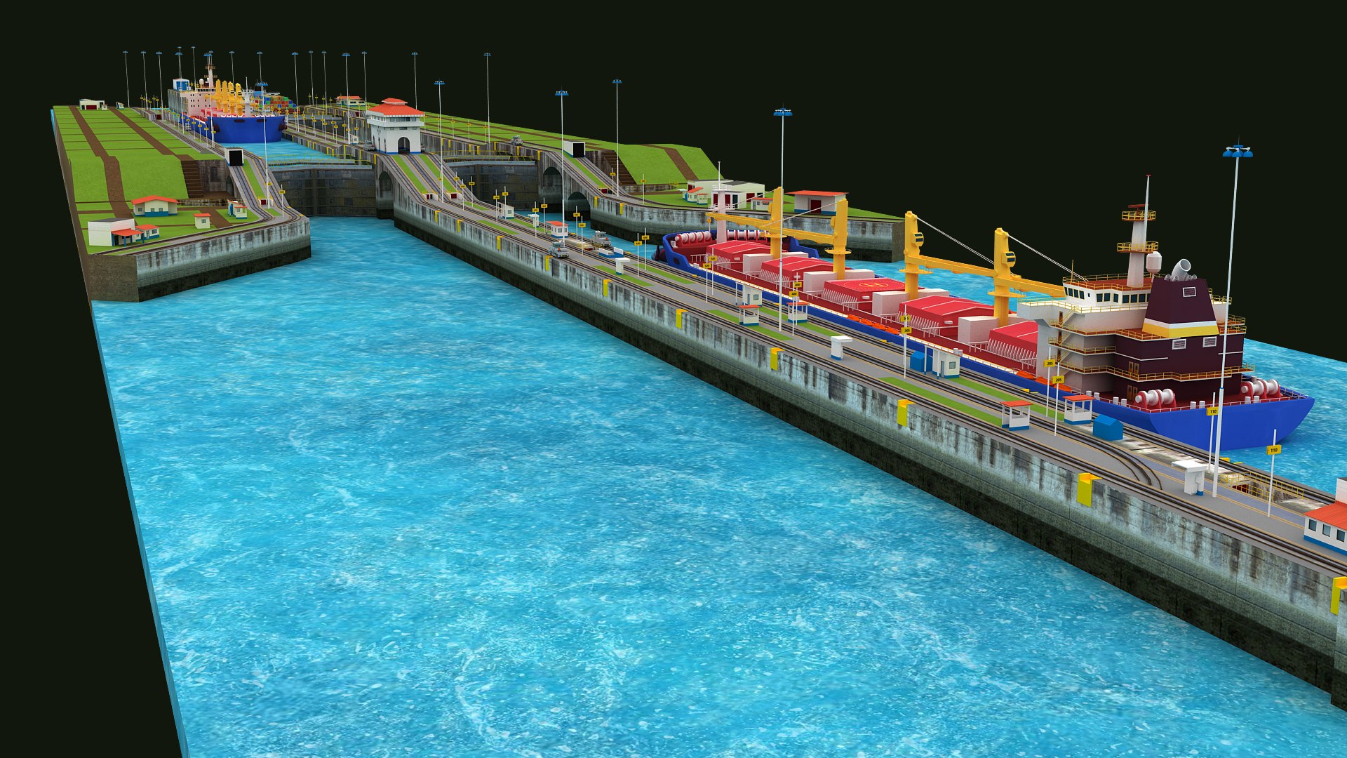 Panama Canal All Locks 3D model https://p.turbosquid.com/ts-thumb/Qq/P94R5Z/SY/2nd/jpg/1738577591/1920x1080/fit_q87/d9045f879ee538f06261b023d9cf44433d39b6e5/2nd.jpg