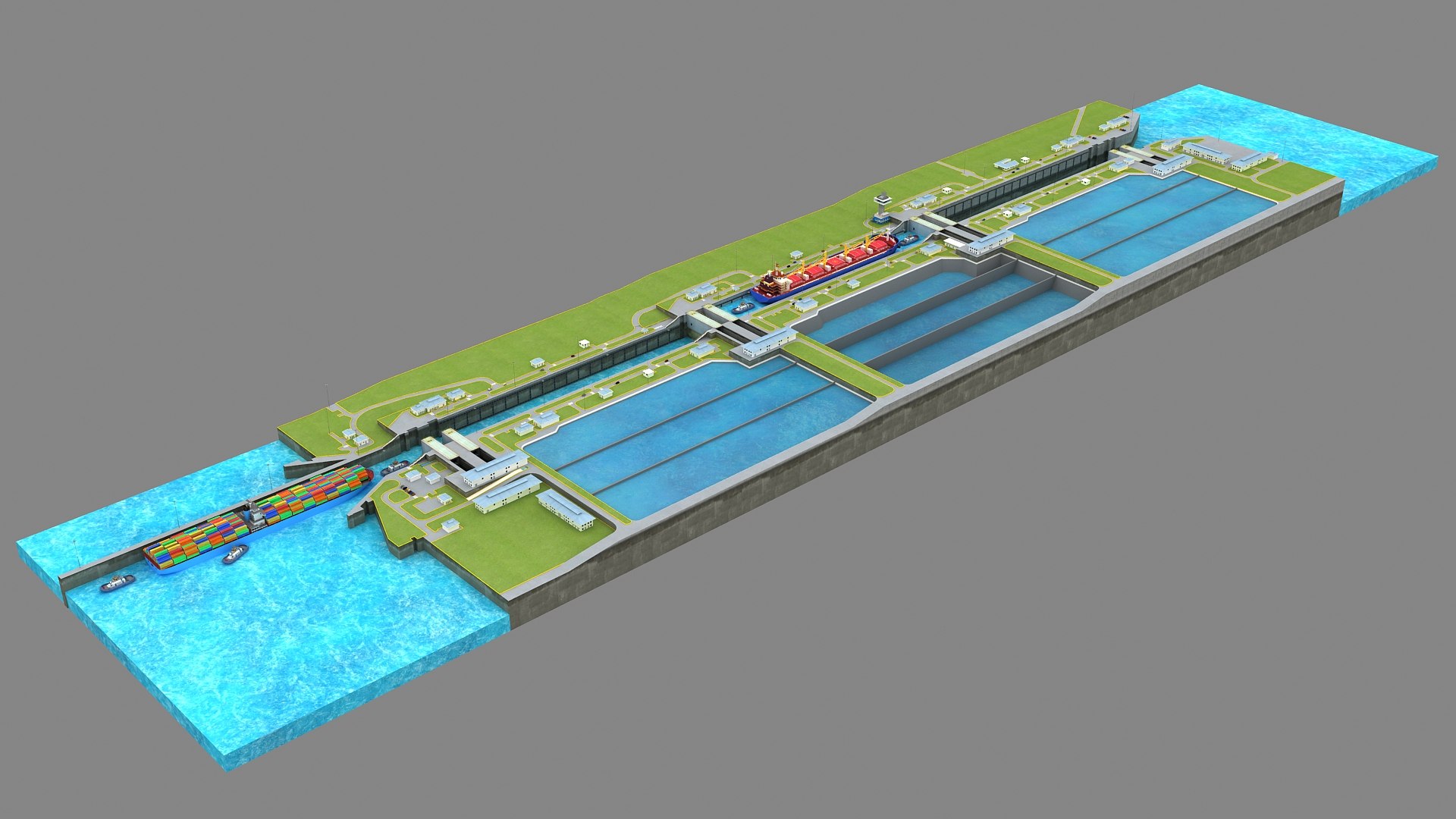 Panama Canal All Locks 3D model https://p.turbosquid.com/ts-thumb/Qq/P94R5Z/rN/2nd/jpg/1735469880/1920x1080/fit_q87/0fc0248e23001dc50ff517513e9ab9a352fc3f05/2nd.jpg