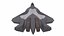 Suchoi Su-57 Low-Poly