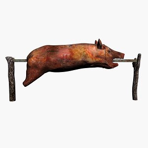 3D Roasted Pork model