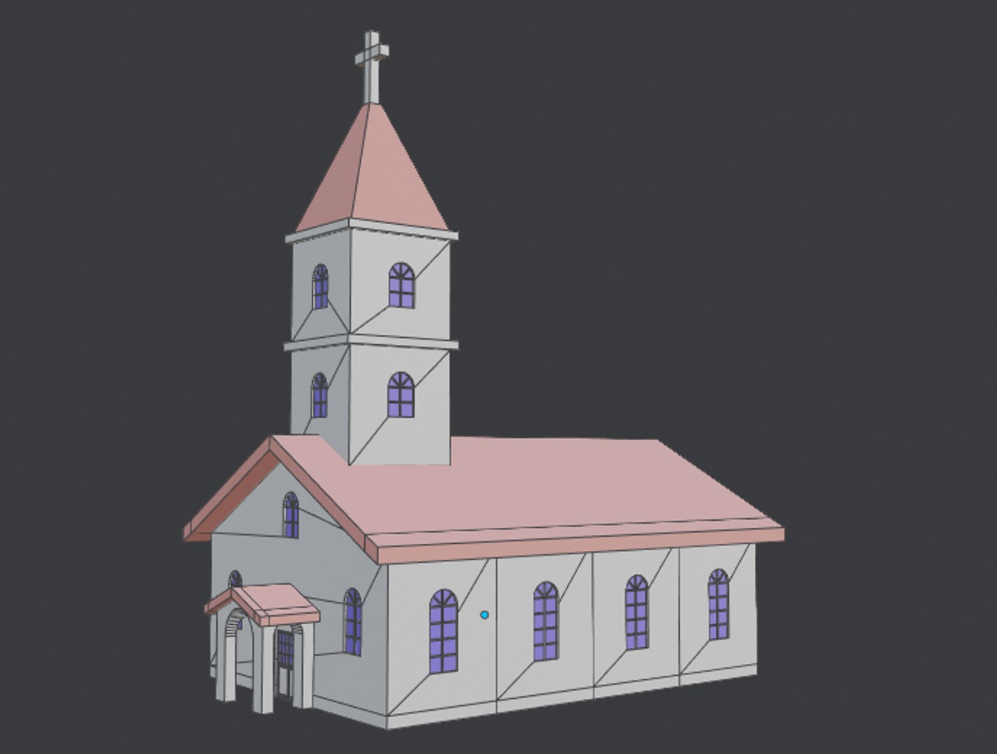 Cartoon Church 3D Model - TurboSquid 1638557