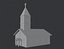 lowpoly Cartoon Church