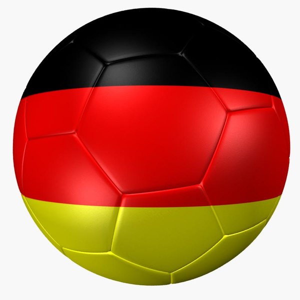 3ds max soccer ball germany flag