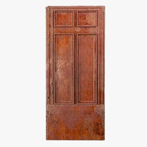 Vintage Distressed Wood Door Game Asset 3D model