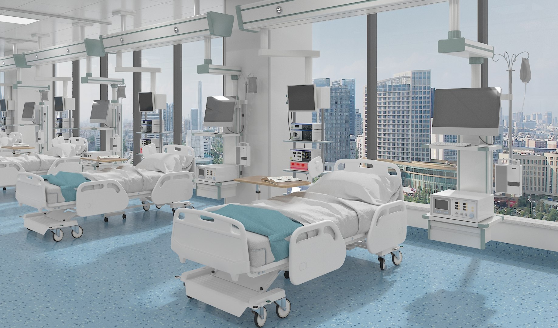 Hospital Ward 3D Model - TurboSquid 2237465