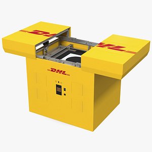 dhl express delivery drone 3D model