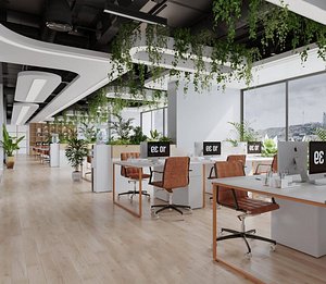 3D Modern Office Interior model