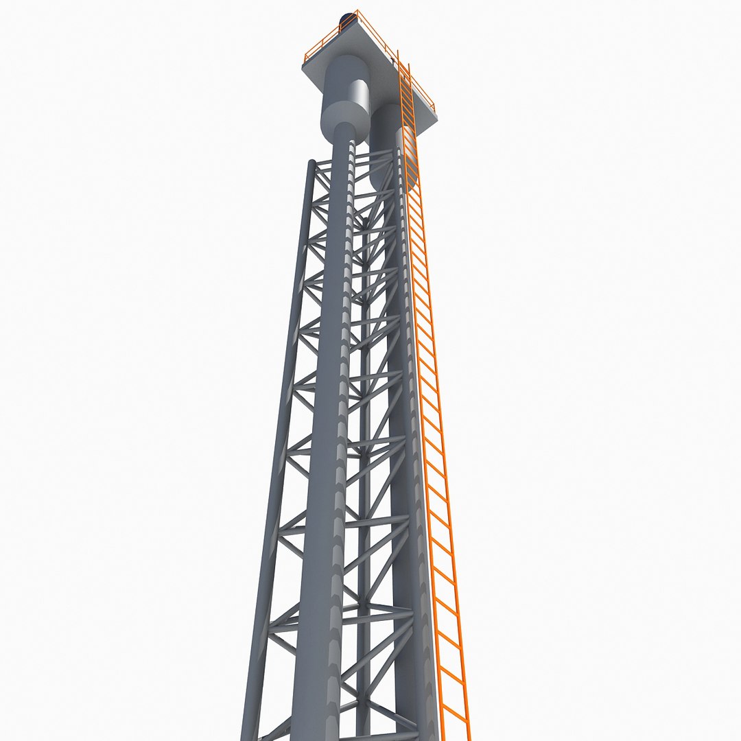 3d industrial tower