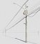 Poste elétrico de iluminação pública