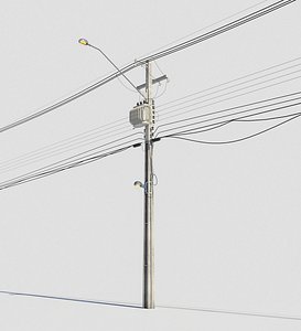 streetlight electrical pole 3D model