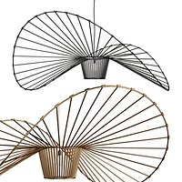 Handmade Bamboo Woven Vertigo Pendant Lamp Light