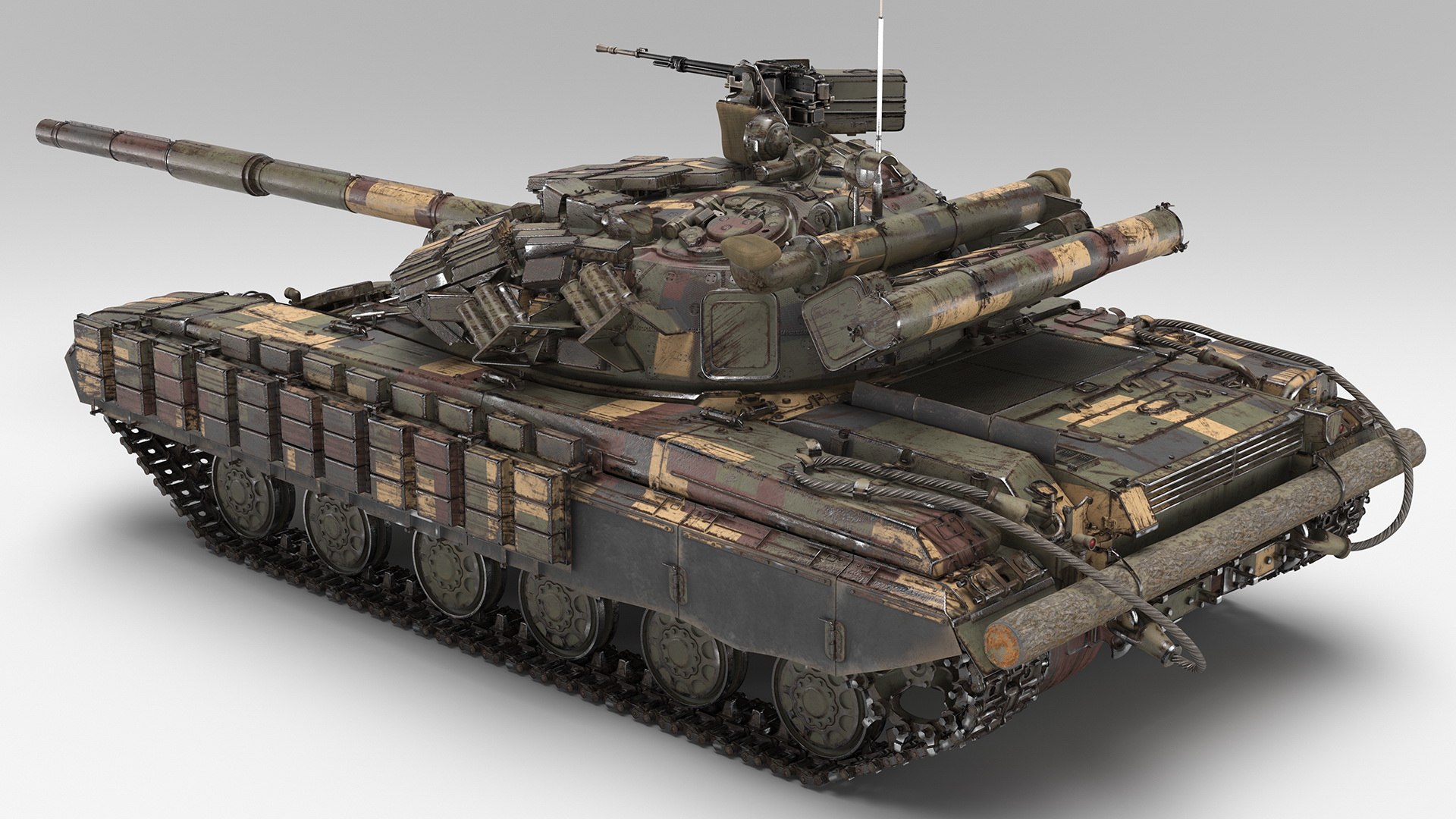 3D Main Battle Tank T-64 BV Dirty model https://p.turbosquid.com/ts-thumb/Qq/gCO7dr/HX/mainbattletankt64bvdirtyc4dmodel009/jpg/1666986120/1920x1080/fit_q87/24e25ec28fca825e4bd904c296d24a147d945a5c/mainbattletankt64bvdirtyc4dmodel009.jpg