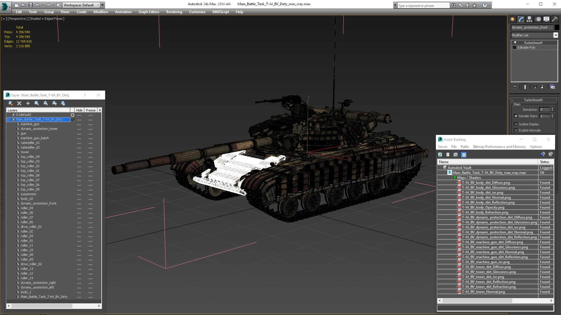 3D Main Battle Tank T-64 BV Dirty model https://p.turbosquid.com/ts-thumb/Qq/gCO7dr/Jh/mainbattletankt64bvdirtyc4dmodel027/jpg/1666986194/1920x1080/fit_q87/bad3453074e299d6d868eb2d916124d094de7d9d/mainbattletankt64bvdirtyc4dmodel027.jpg