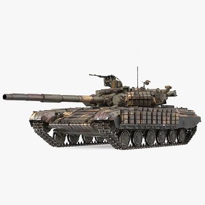 3D Main Battle Tank T-64 BV Dirty model