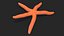 Red Starfish Lying Pose