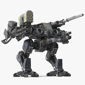 3D Giant Walking War Machine Rigged model