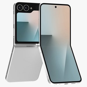 Samsung Galaxy Z Flip 7 FE White 3D model